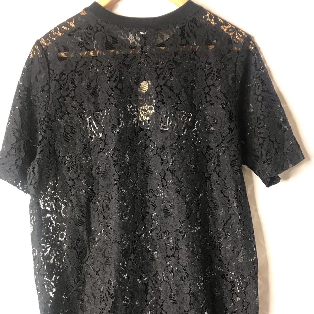 Forever21 Lace front see thru shirt - Picture 5 of 5
